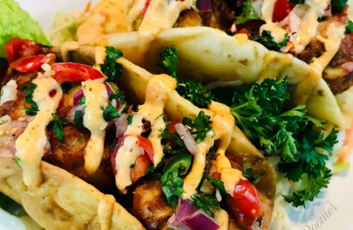 Blue Crab Cake Tacos