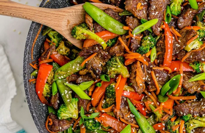 Ginger Beef or Shrimp Stir-fry